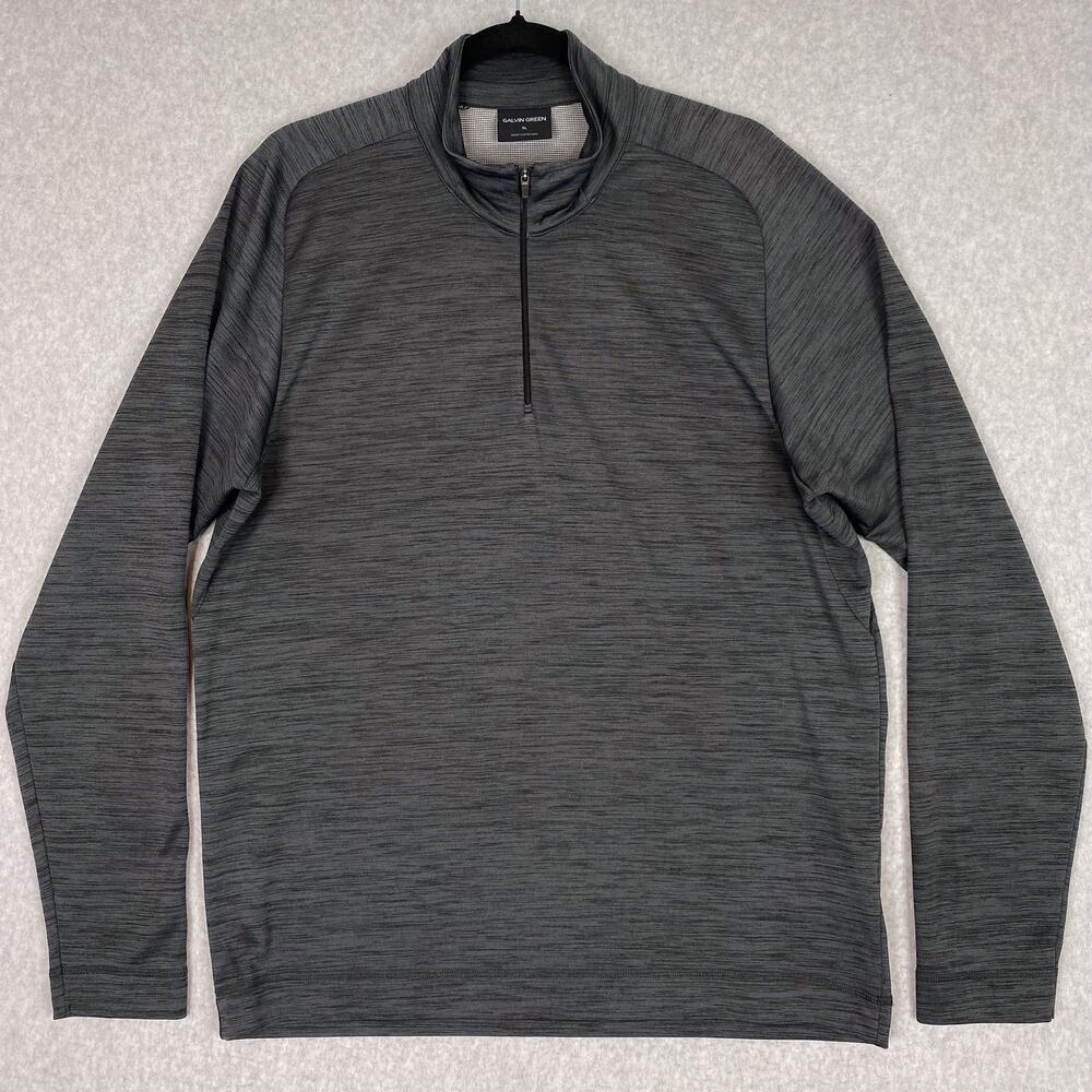 Galvin Green Shirt Mens XL Grey 1/4 Zip Pullover Golf Performance